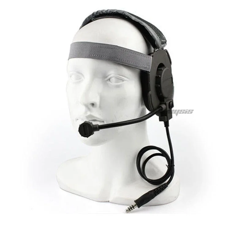 Auriculares tácticos de comunicación para Paintball al aire libre, juego de guerra CS, para caza y tiro, uso con PTT - imagen 3