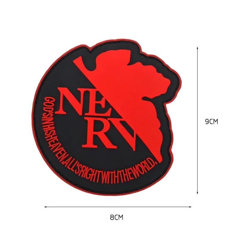 Insignia de moral de gancho y bucle 3D PVC neón Genesis EvaPatches brazalete táctico militar que brilla en la oscuridad parche mochila ropa pegatina - imagen 5