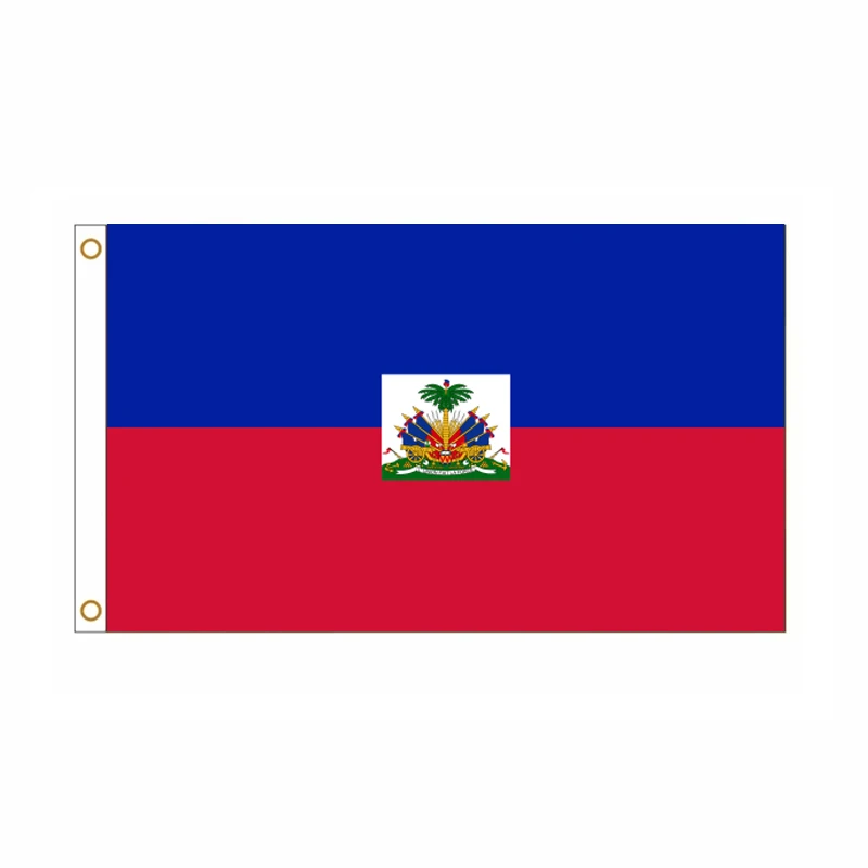 5 unids/lote bandera nacional de Haití 90x150cm bandera de Haití bandera nacional de la República de Haití Repiblik Ayiti al por mayor - imagen 3