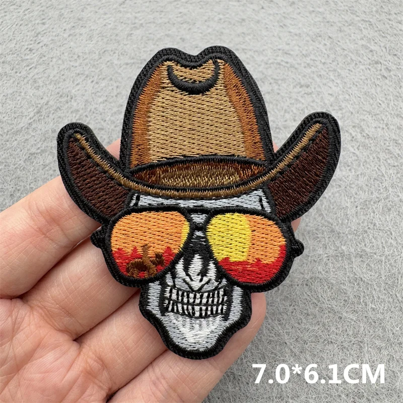 Parches bordados de vaquero occidental, botas DIY, parche de caballo para ropa, parches para planchar, chaquetas, mochilas, sombreros, insignias para coser, parches - imagen 4