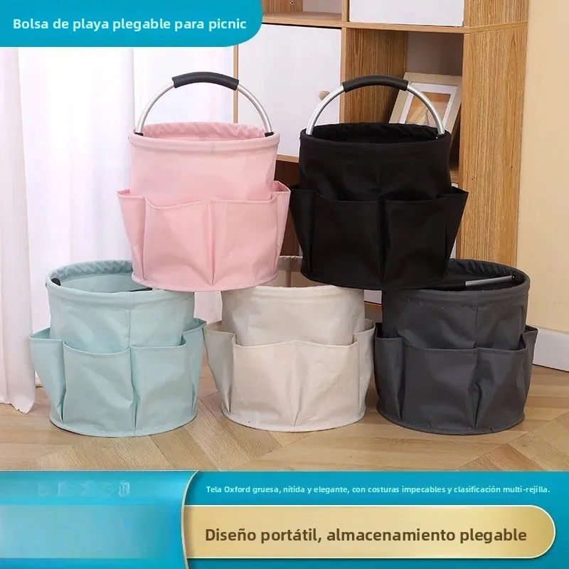 Cesta de picnic plegable portátil para camping y playa, mamá y bebé - imagen 5
