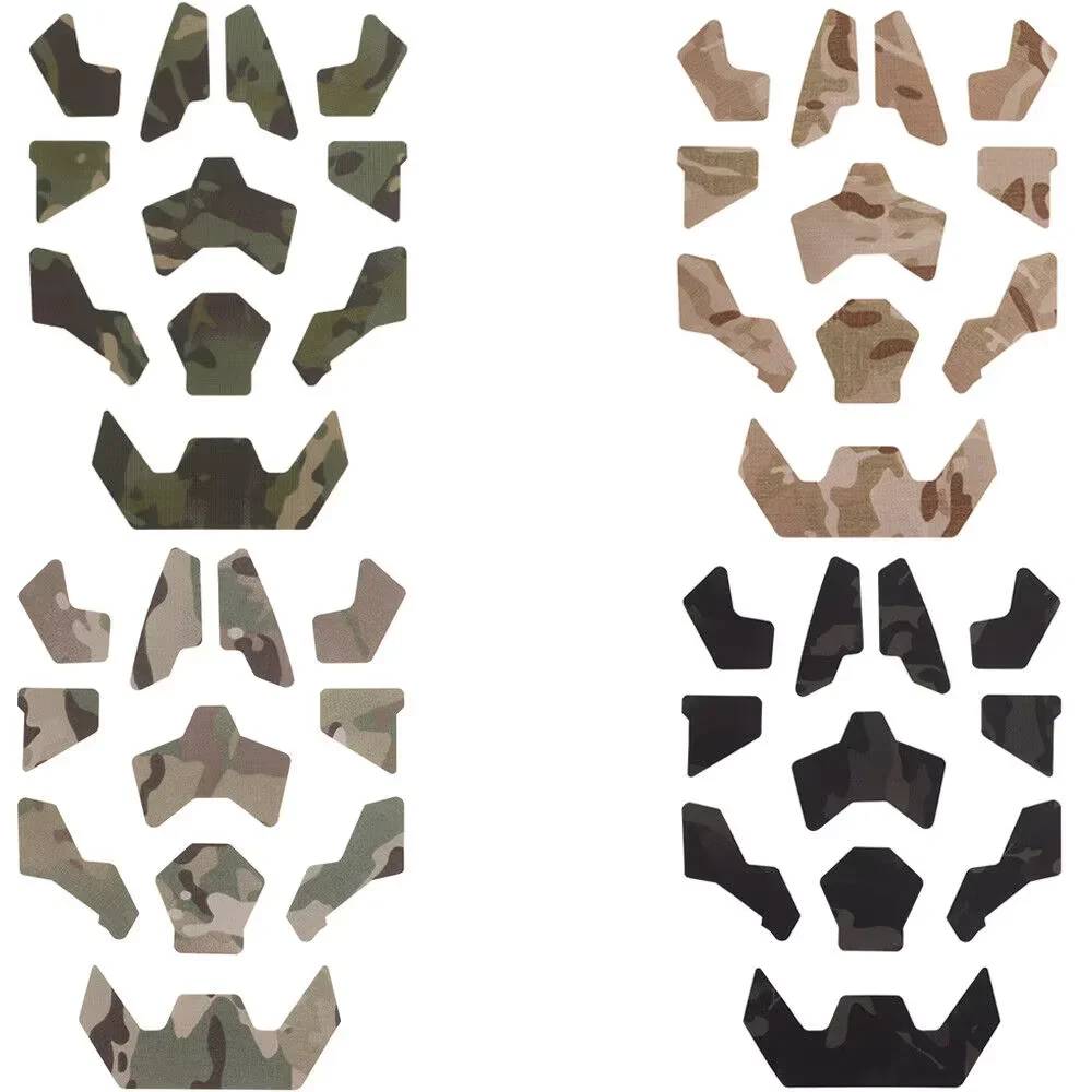 Parches tácticos para casco rápido, accesorios de sujeción de gancho para cascos tácticos de corte alto FAST SF, equipo adhesivo, 11 Uds. - imagen 5