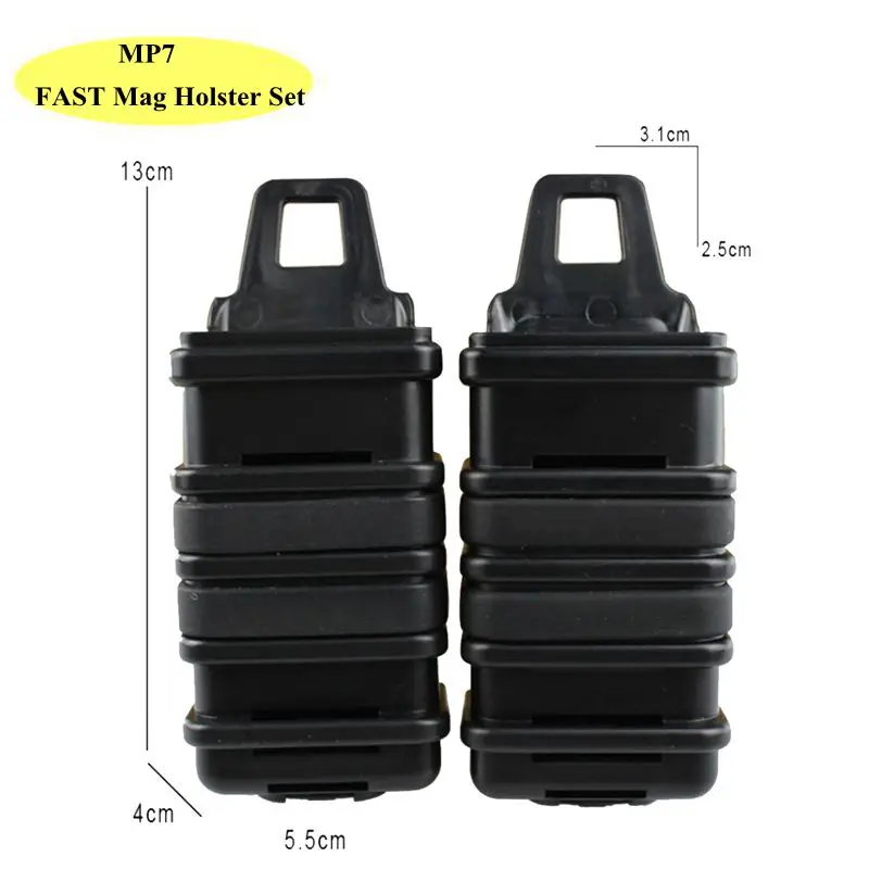Juego de fundas para revistas tácticas MP7 FAST, accesorios de caza cálidos, bolsa para revistas FastMag con sistema Molle - imagen 2