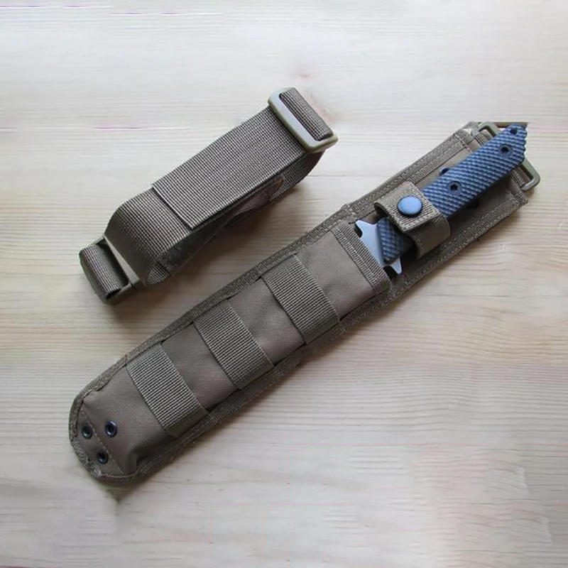 3 colores Mil Spec fibra de poliéster UTX Duraflex Nexus táctico Molle bayoneta M9 Kabar1217 MPK Strider cuchillo pierna vaina - imagen 2