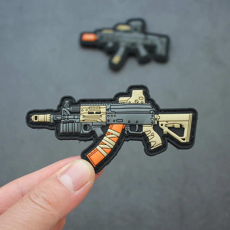 Accesorios para bolsas al aire libre, versión Q AK12, brazalete para ventilador militar, bolsa de moral de PVC, parche con gancho para mochila - imagen 5