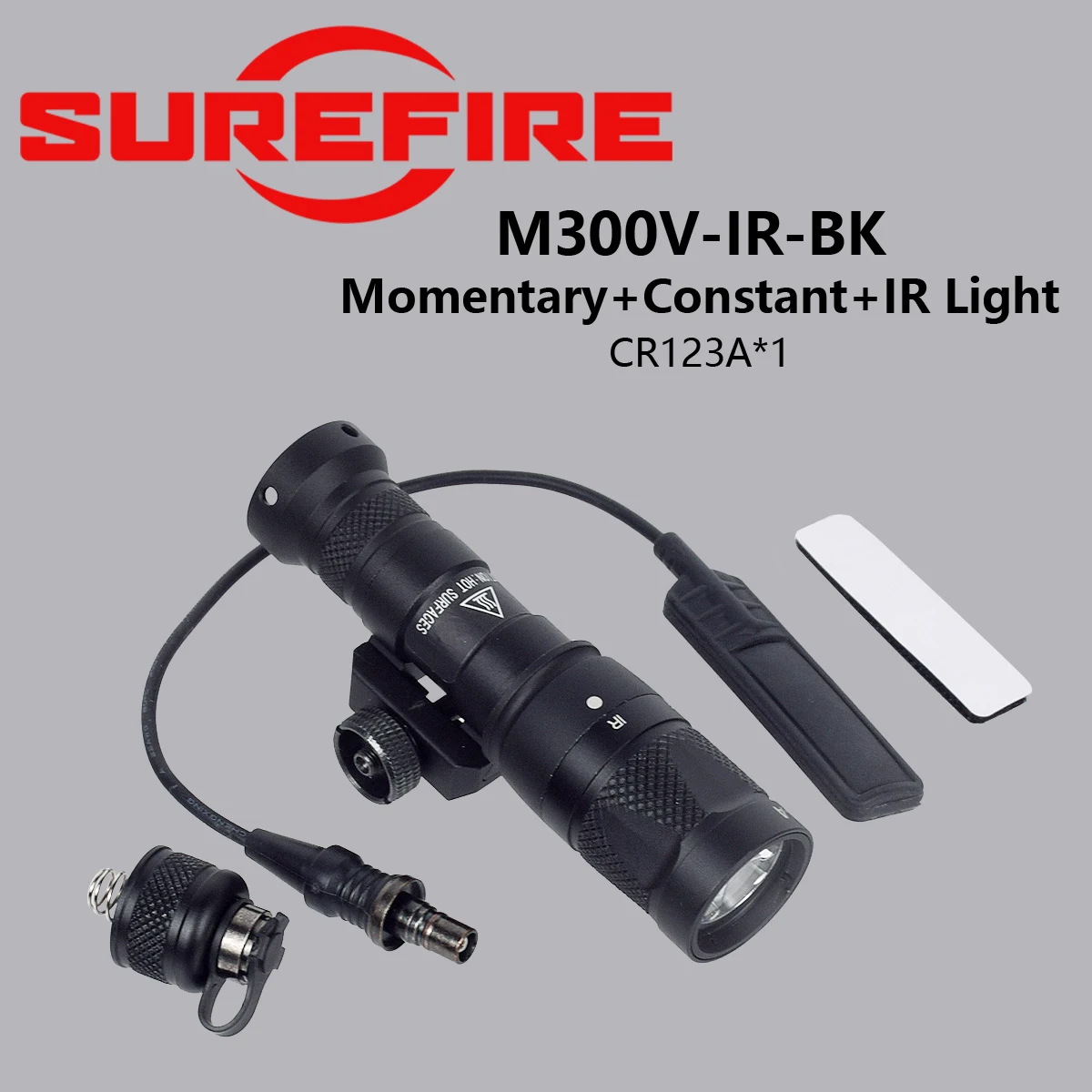 SureFire táctico M300 M600 actualización M300V IR M600V IR infrarrojo LED luz de explorador linterna caza montaje en riel arma luz - imagen 4