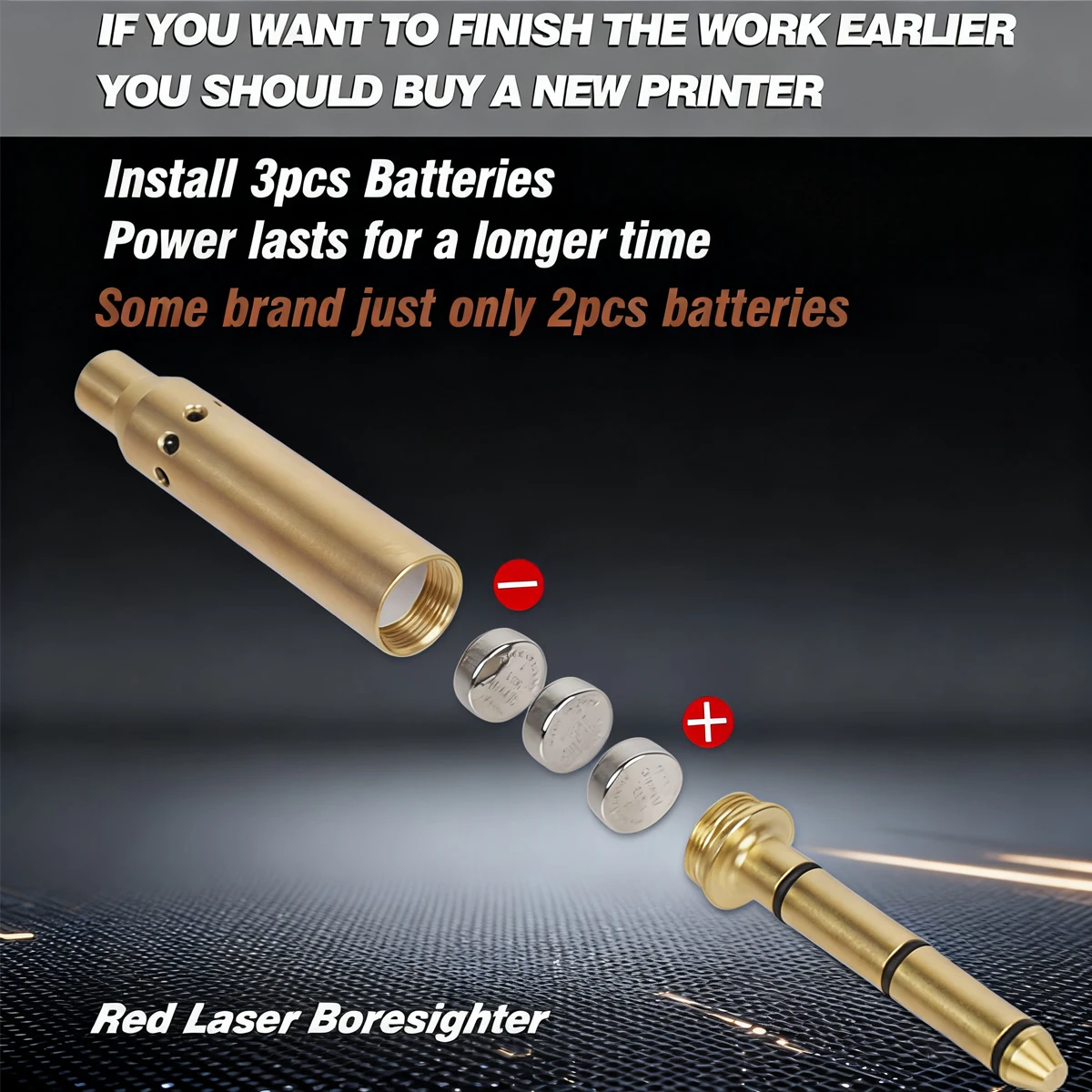 Kit de colimador de mira láser táctico.22LR.177 rojo verde 9mm.38spl 7mm 308win.223Rem10mm 40S y W Cal para G43 G17 G19 AK47 - imagen 5