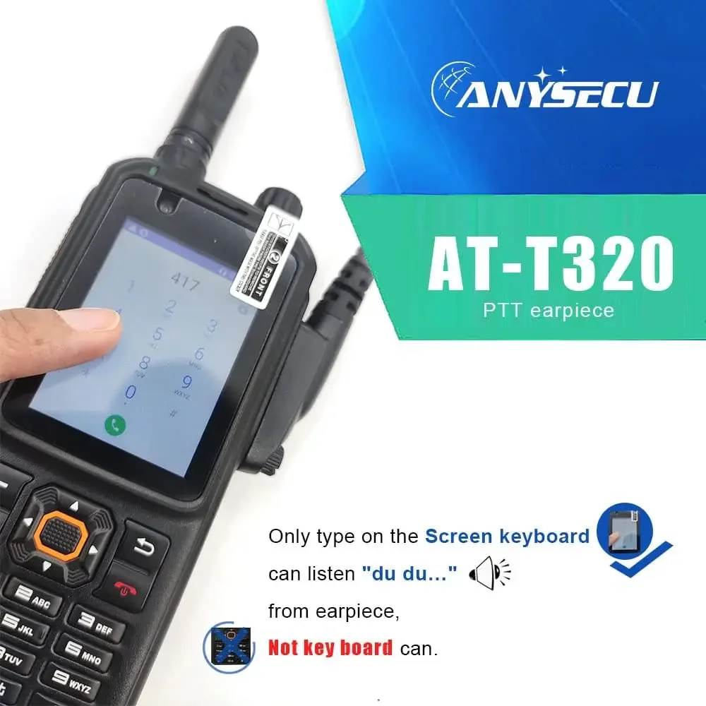 VENTA USB T320 Original tubo de aire auriculares para 4G red Radio Inrico T320 S100 S200 Android teléfono móvil PTT auricular - imagen 4