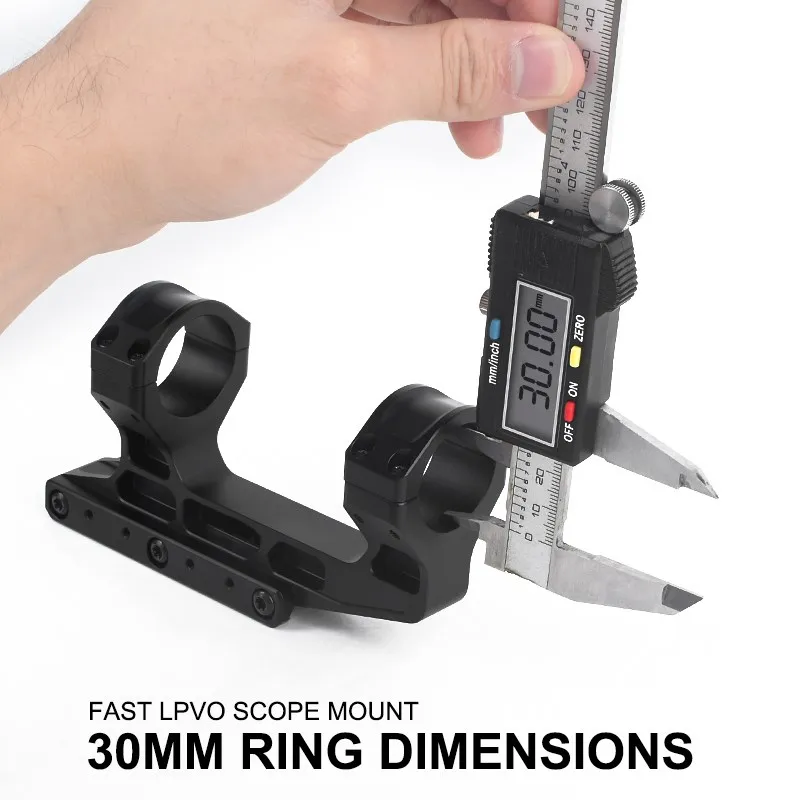 WADSN Airsoft táctico rápido Lpvo alcance montaje 30mm linterna de punto rojo para Rifle AR15 20mm Picatiny Rail accesorios de Base de mira - imagen 3