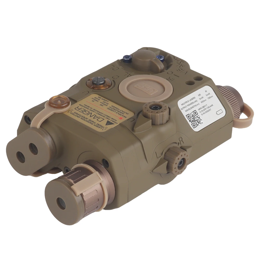 PEQ-15 linterna táctica láser rojo/verde e IR para airsoft - imagen 4