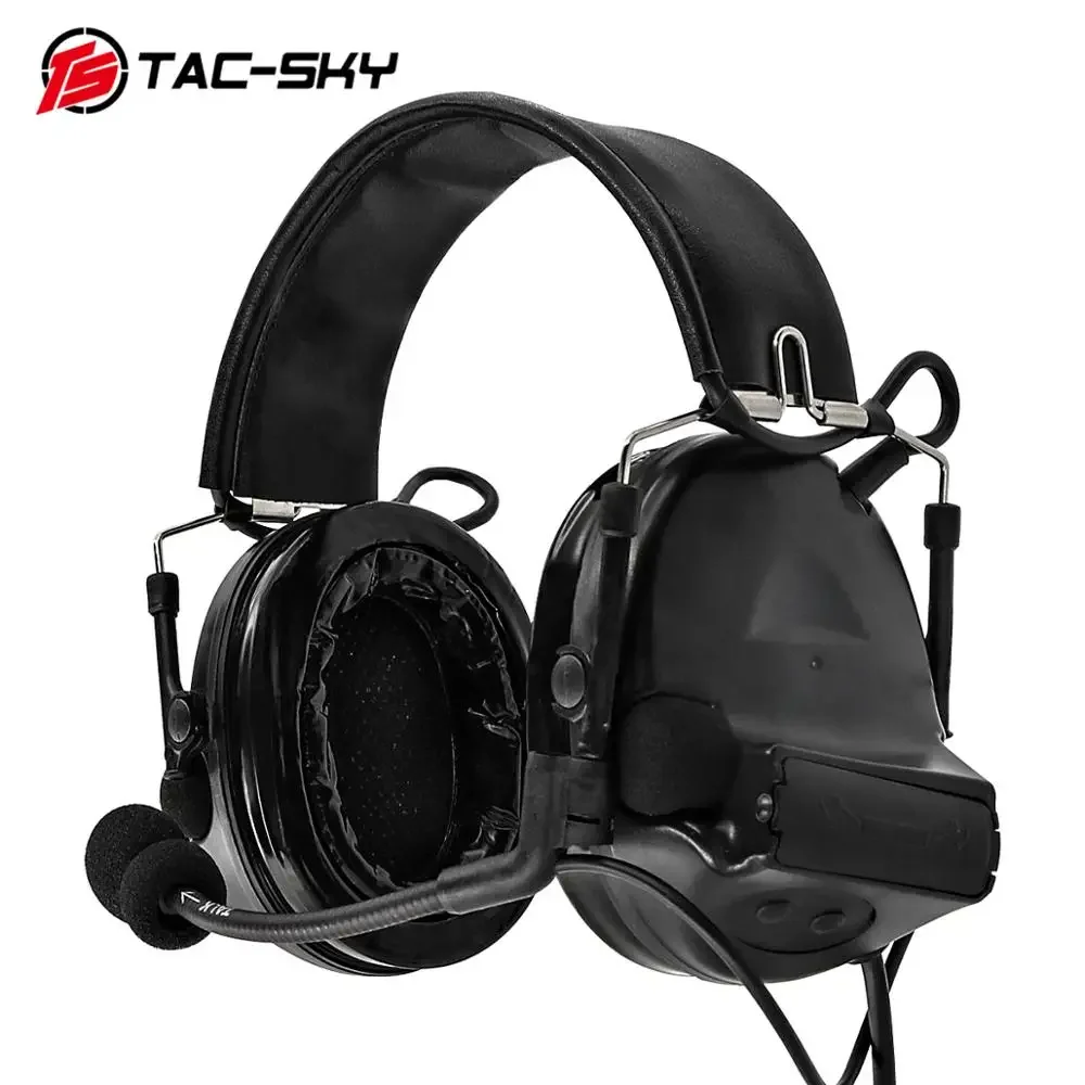 TS TAC-SKY COMTA II-auriculares tácticos Airsoft, orejeras de silicona, auriculares tácticos para Deportes de caza, juegos CS de la vida Real - imagen 4