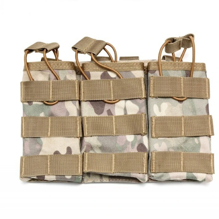 Bolsa táctica Molle AK AR M4 AR15 para Rifle, pistola Mag, caza, tiro, Airsoft, Paintball, doble o Triple bolsa para revistas - imagen 4