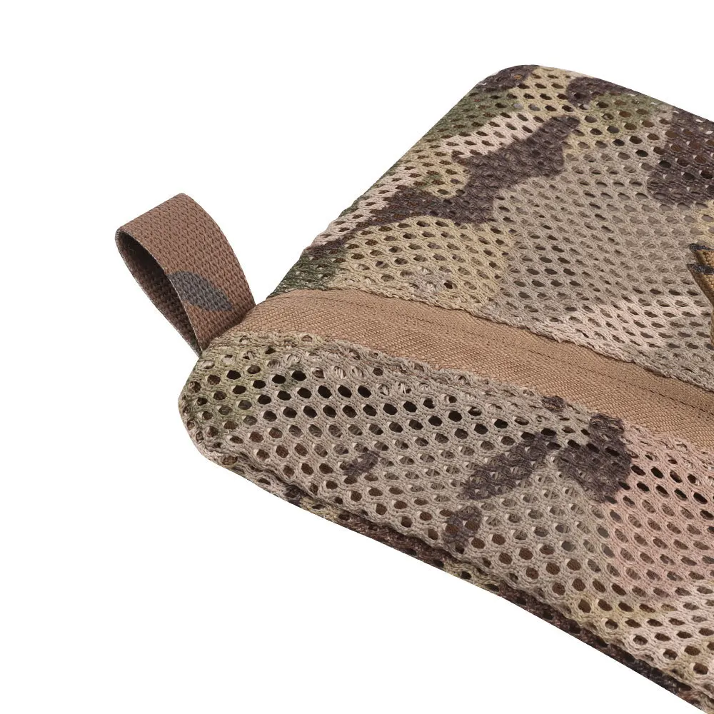 Bolsa de malla táctica de 6x12 pulgadas, bolsa de red para exteriores, senderismo, caza, Wontons, artículos diversos, Camping, Airsoft, bolsillo Diagonal con cremallera - imagen 5