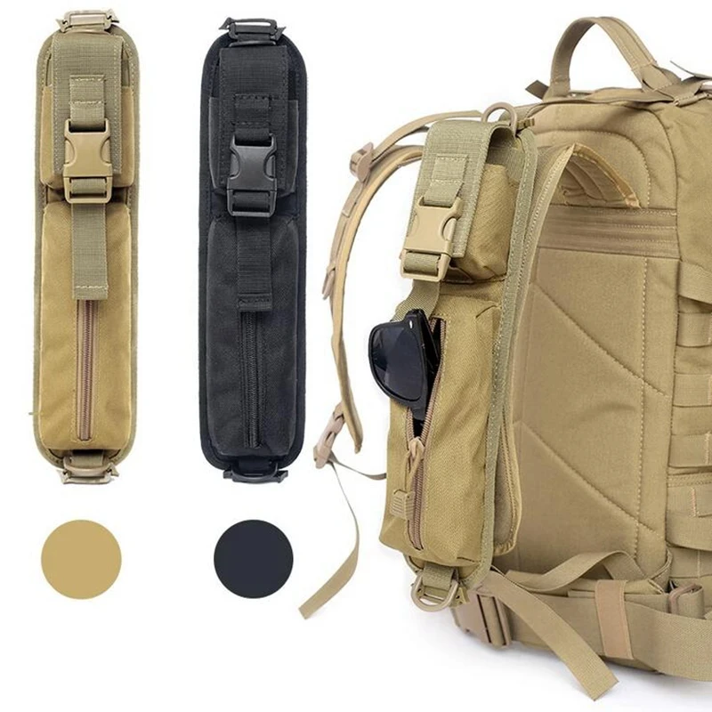 Bolsa táctica con correa de hombro para mochila, paquete de accesorios, bolsa de linterna, Molle, Kits de herramientas EDC para acampar al aire libre