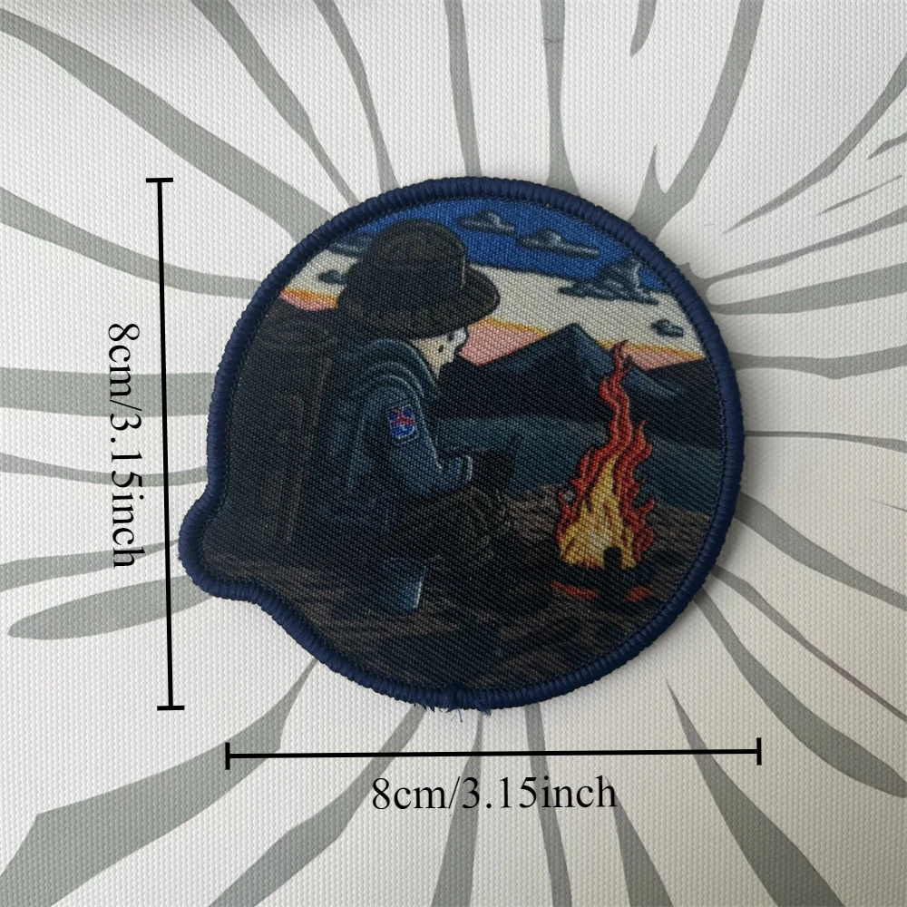 Parche de insignia de moral táctica Take A Break, brazalete militar, parches de gancho y bucle impresos para pegatina de mochila - imagen 2