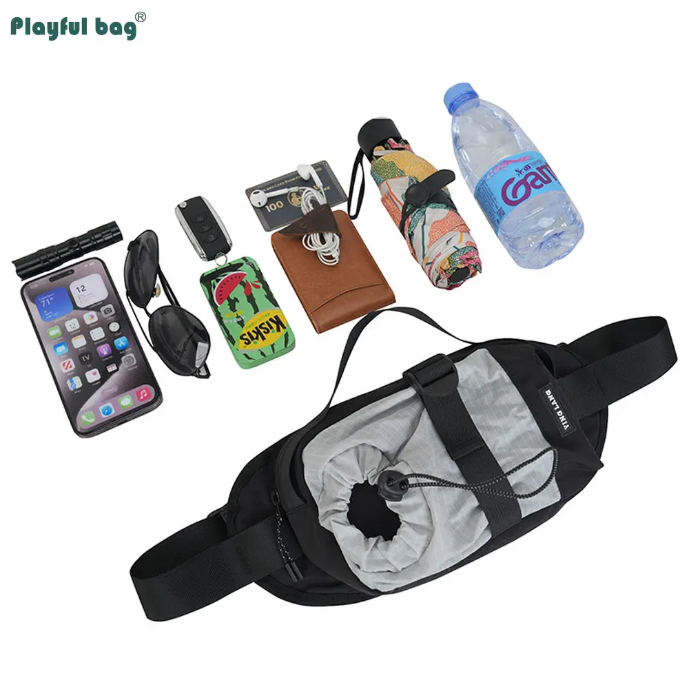 Bolsa de cinturón deportivo con cordón para botella de agua, bolsa de pecho para viajes al aire libre y ciclismo, almacenamiento para teléfono móvil AVA325 - imagen 4