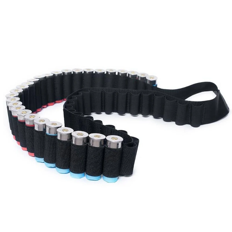 10 calibre 12 y 20 GA Stealth negro 50 bandolera de hombro de concha redonda Bandoleer Mag Carrier - imagen 5