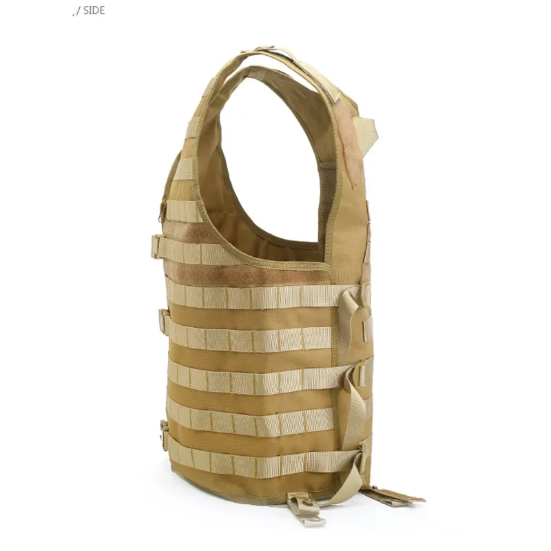 Chaleco táctico militar Molle Airsoft, chaleco portador de carga de equipo ligero, chaleco ajustable de caza de juego de guerra CS de camuflaje - imagen 5