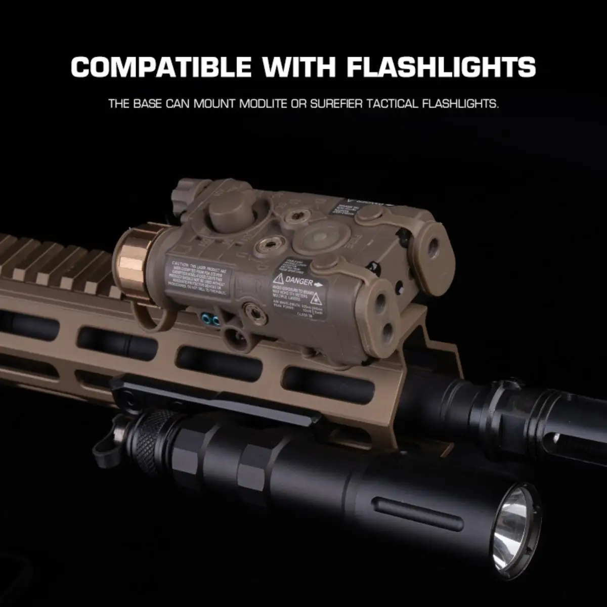 Soporte M-LOK en línea para linterna táctica HS - imagen 4