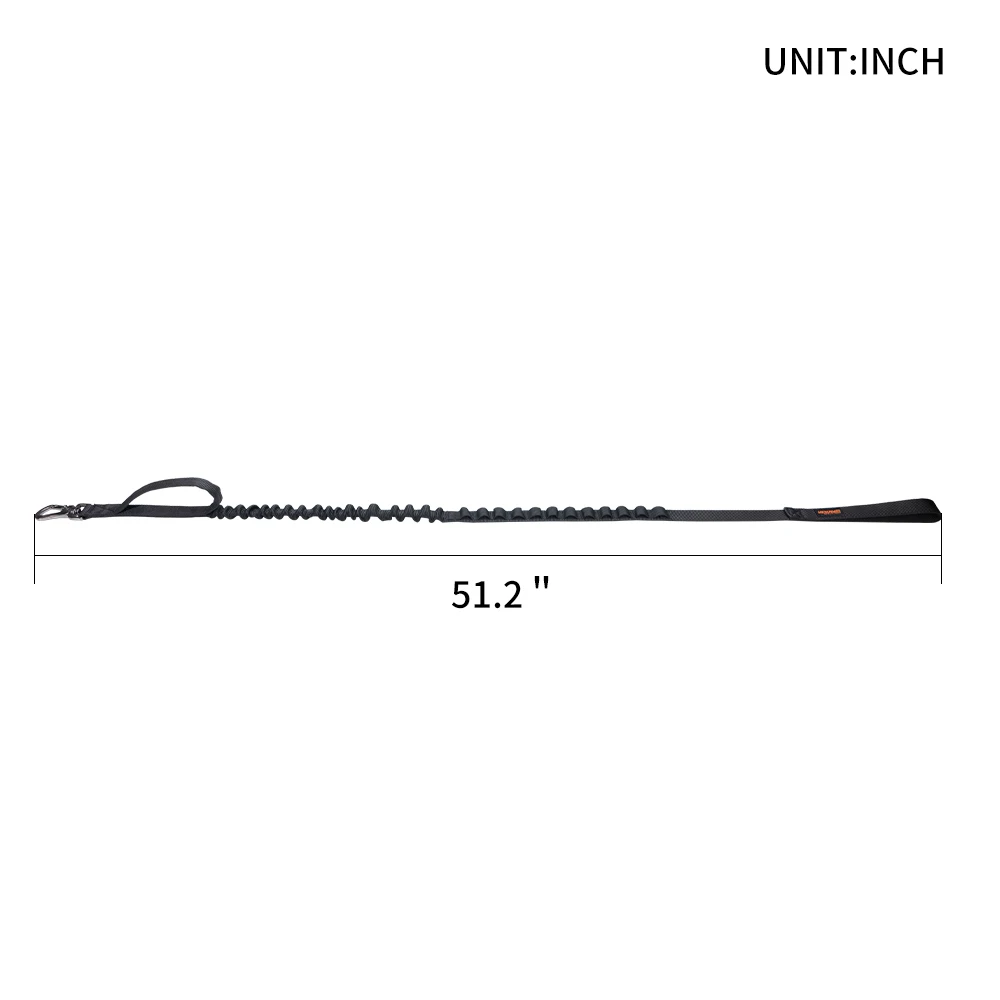 Correa táctica para perro, correa elástica duradera, correa de entrenamiento para caminar de nailon para mascotas, para perros medianos y grandes, Shepard alemán - imagen 3