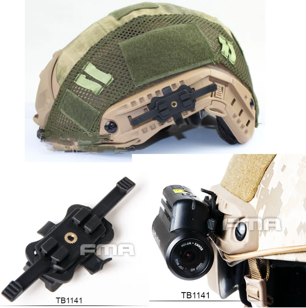 Adaptador de soporte de riel para casco táctico FMA, adecuado para cámara deportiva Contour TB1141