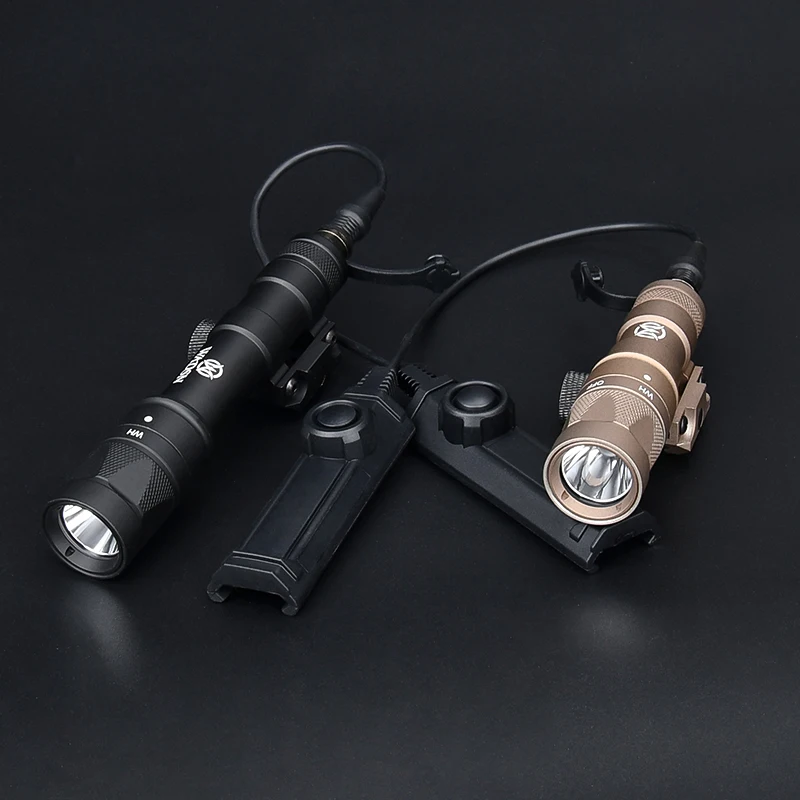 WADSN-linterna táctica estroboscópica M300W M600W, Airsoft SF M300 M600, luz exploradora, interruptor de presión de doble botón compatible con riel de 20MM para caza - imagen 5