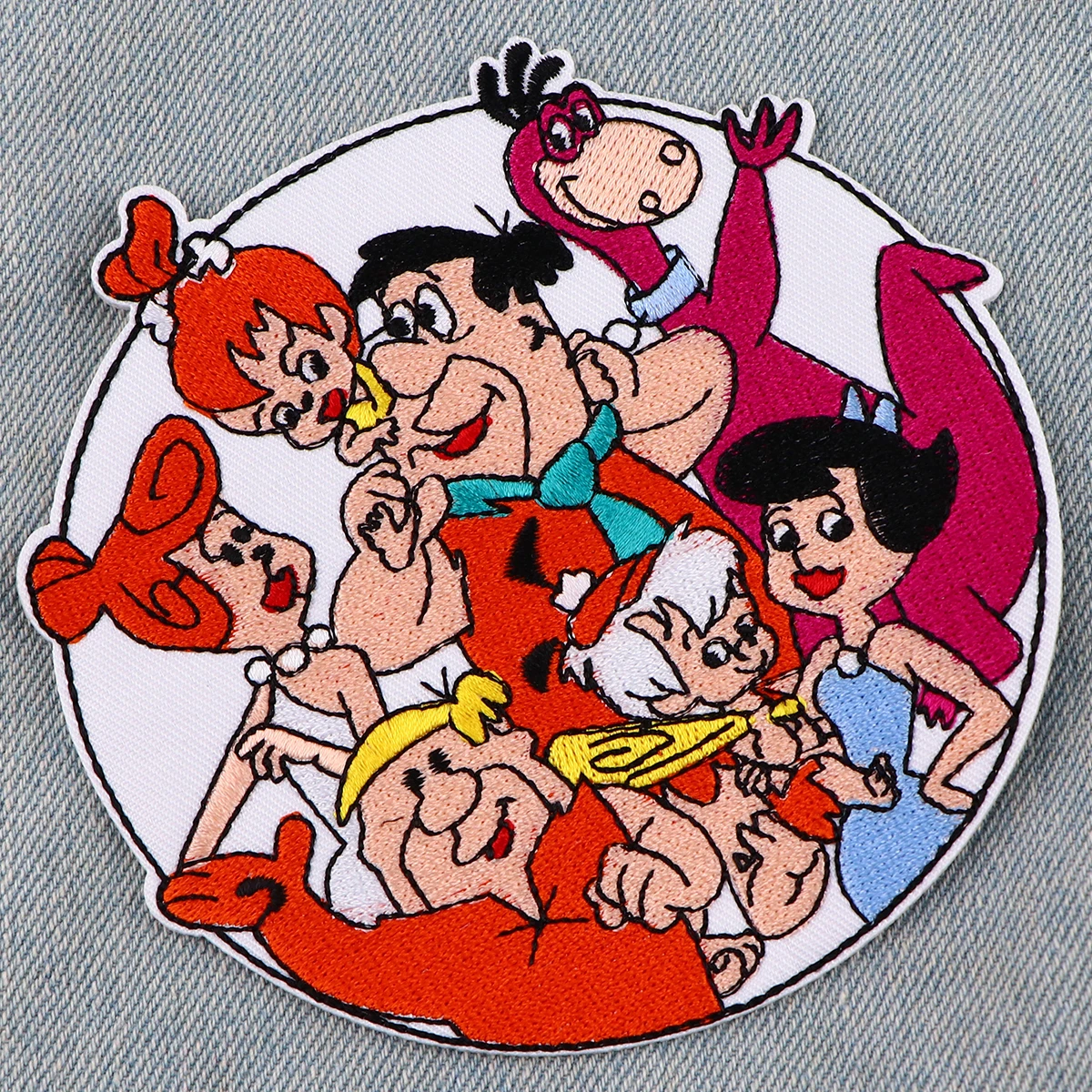 Parches familiares de dibujos animados, parches bordados Diy para planchar para ropa, insignias para chaqueta, pegatinas de costura, parches de apliques - imagen 3