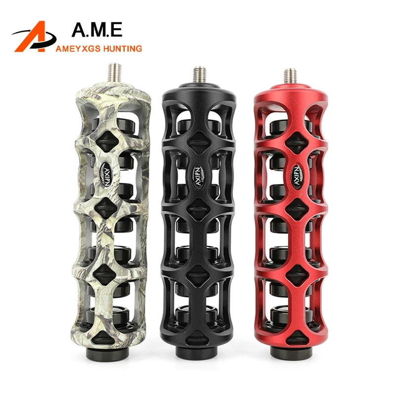 Estabilizador de arco compuesto CNC, aleación de aluminio AXIPN, estabilizador armónico, diseño calado, amortiguador de choque de flecha de arco transpirable, 1 unidad