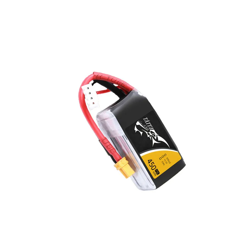 TATTU 450mAh 75C 3S 11,1 V batería Lipo para RC helicóptero Quadcopter Dron de carreras con visión en primera persona piezas 11,1 V batería recargable con XT30 - imagen 5