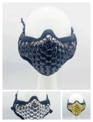 Protector bucal y protector facial de boxeo de aleación de estilo chino