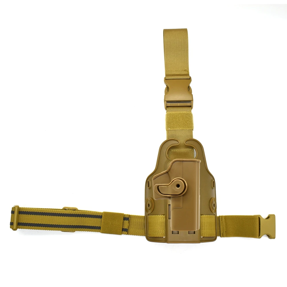Funda para pierna caída de caza de mano derecha, funda táctica para cinturón hasta el muslo para G 17 gen 1-4 - imagen 3