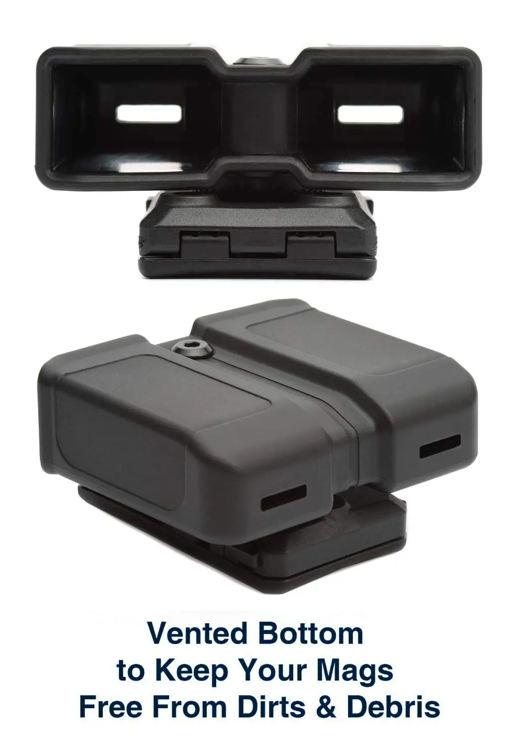 AQzxdc Bolsa universal doble para revistas, OWB 9 mm.40 Soporte magnético de doble pila Funda para mordazas de pistola de retención ajustable de doble pila - imagen 4