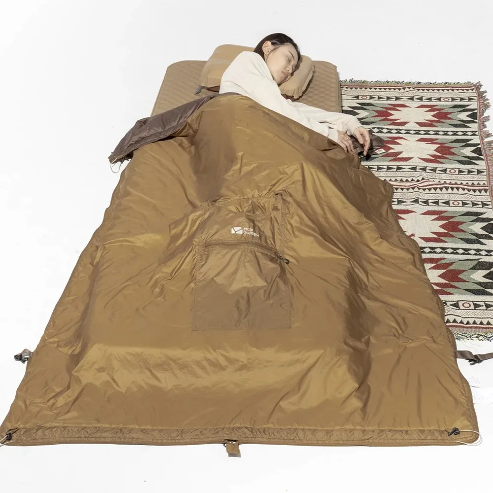 Sacos de dormir de campamento portátiles para adultos, hombres y mujeres, capa, suministros de acampada, impermeable, resistente, cálido, portátil, equipo de senderismo - imagen 2