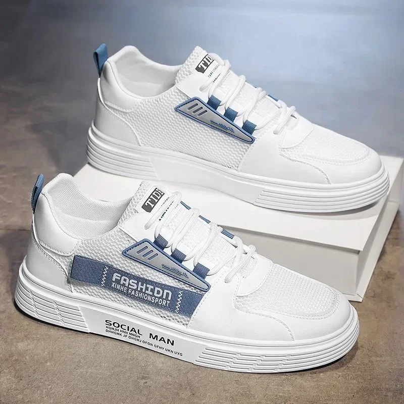 Zapatillas de deporte informales para hombre, zapatos deportivos de ocio versátiles de marca de alta calidad para hombre, zapatos vulcanizados con plataforma para caminar al aire libre - imagen 3