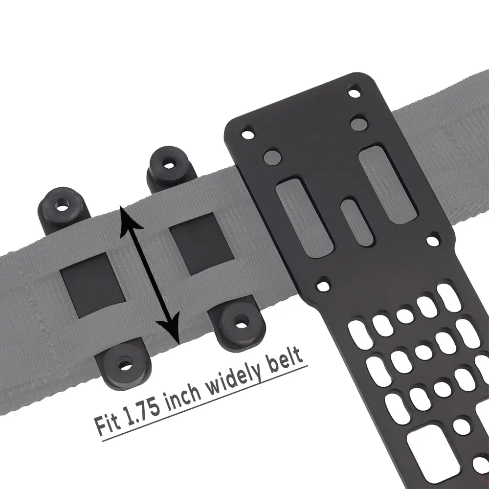 Plataforma de transporte de pierna caída, adaptador de funda de pistola táctica ajustable Modular de Metal, Compatible con accesorios adaptadores QLS Airsoft - imagen 5