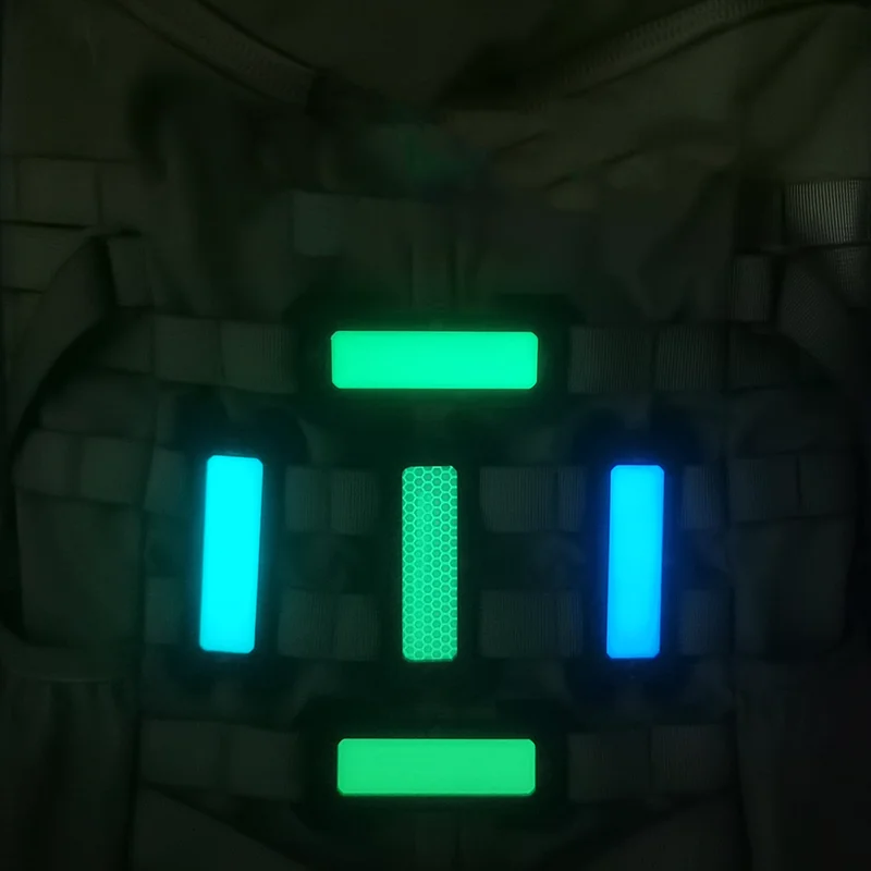 Tira táctica luminosa reflectante Molle Clip extraíble DIY mochila accesorios hebilla - imagen 2