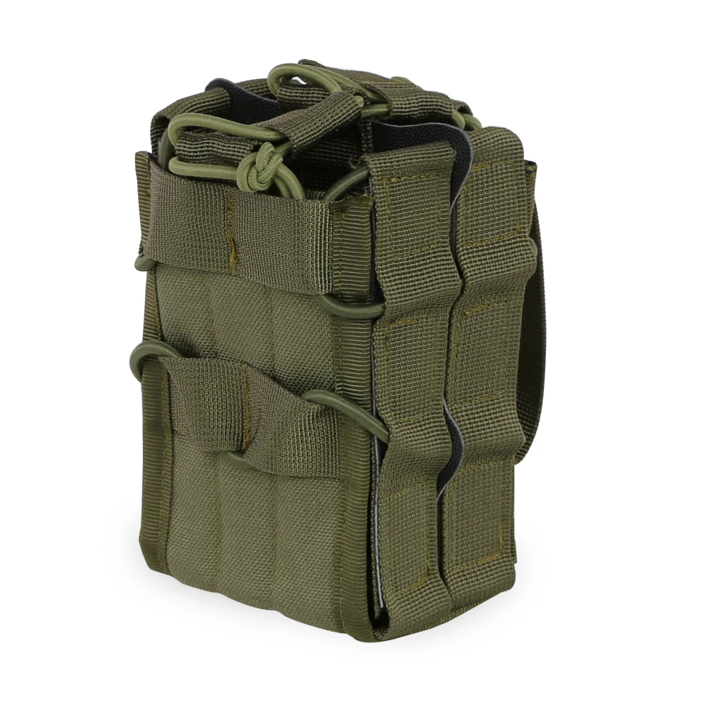 Bolsa táctica Molle para cargador doble, herramienta de caza al aire libre, soporte magnético de cintura, para M4, M14, M16, AR15, G36 - imagen 3