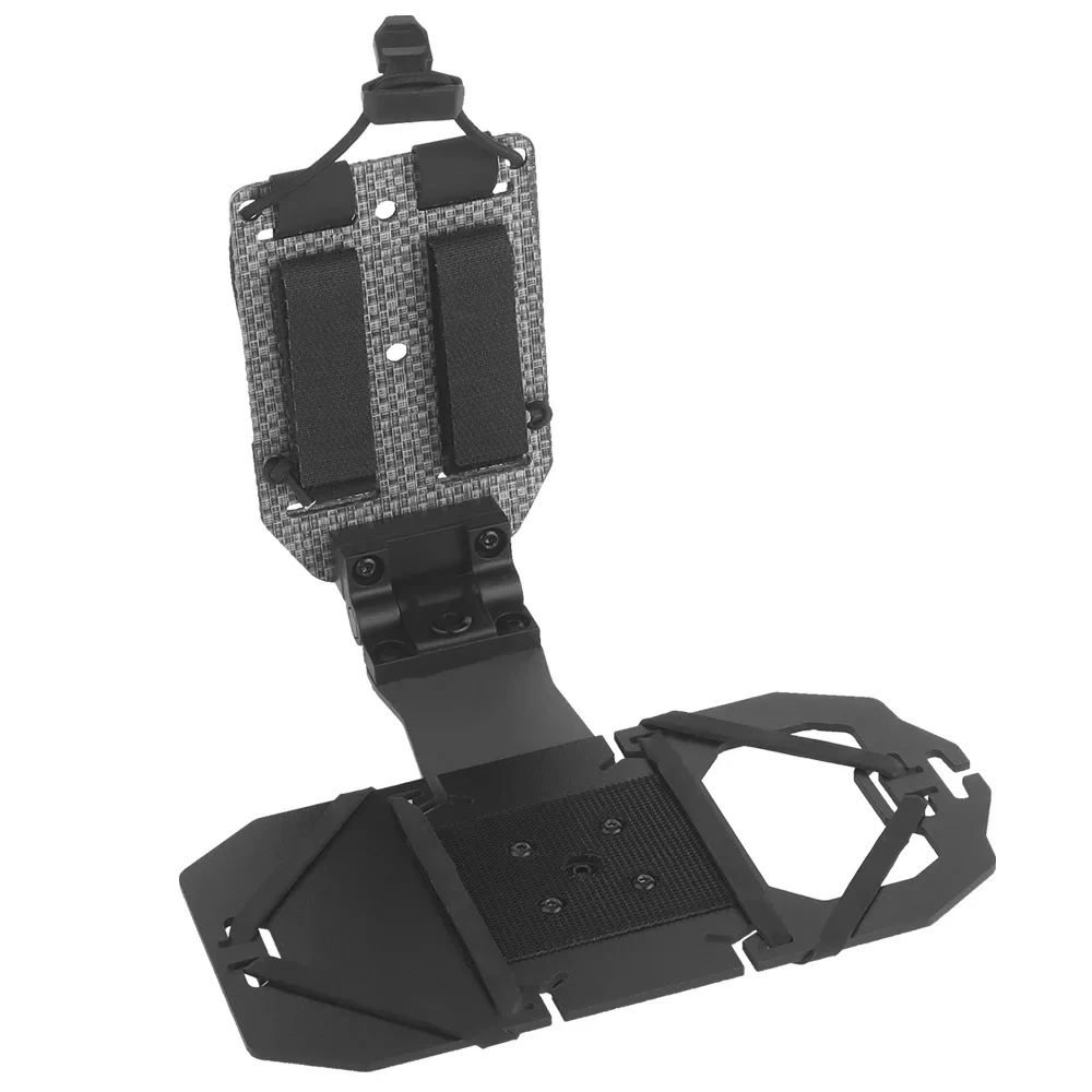 Viajes de aventura para acampar al aire libre 90 °   Soporte de navegación móvil giratorio con instalación vertical Molle - imagen 4