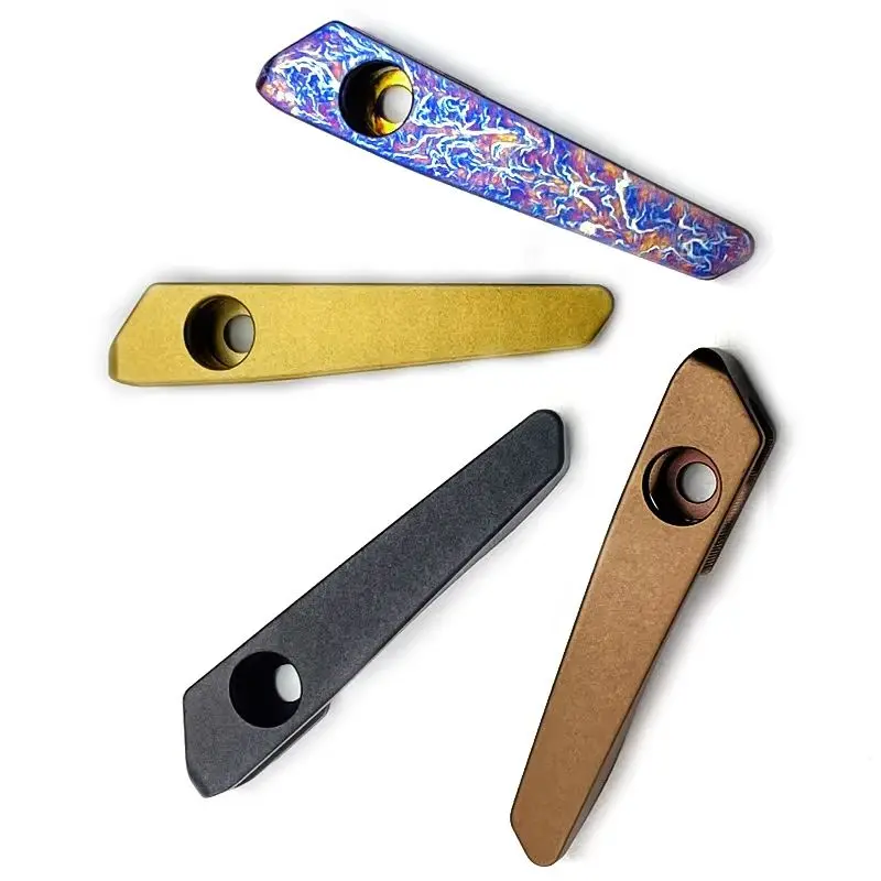 Cuchillo mecanizado CNC de 6 colores, abrazadera de bolsillo con Clip trasero integrado totalmente fresado de titanio para Strider SNG SMF, accesorio de repuesto - imagen 3