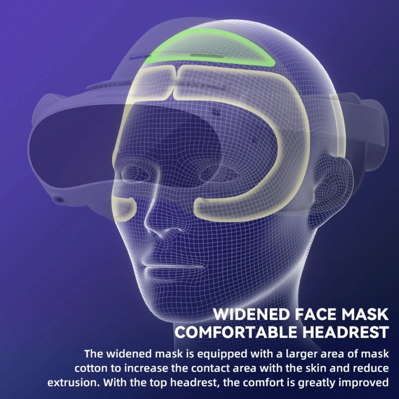 Soportes interfaz a prueba luz, almohadilla circulación para auriculares 4 con/sin marco - imagen 2