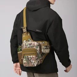 Bolsa de ciclismo al aire libre multifuncional Camping senderismo viaje bolso cruzado táctico ligero Trekking pesca bolso de hombro
