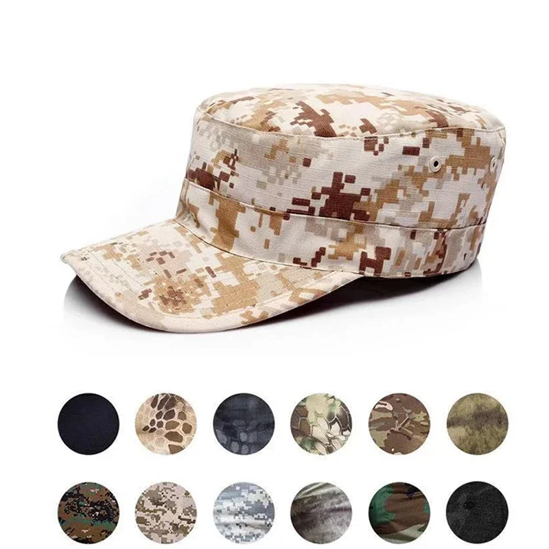 Gorra de béisbol de camuflaje táctico para adiestramiento al aire libre, excavación en el desierto, mujeres y hombres, Airsoft, Cambat, pesca, caza, senderismo, gorra militar - imagen 2