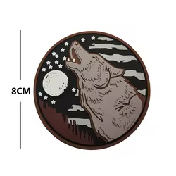 Doble hacha vikinga bordado táctico vikingo hacha militar PVC goma ejército etiqueta parche vikingo hombre con hacha cosida camisa bolsa sombrero