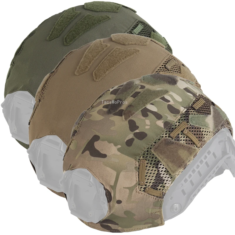 Casco táctico cubierta de camuflaje para cascos FAST SF de corte alto caza CS juego de guerra tiro combate cascos deportivos al aire libre tela
