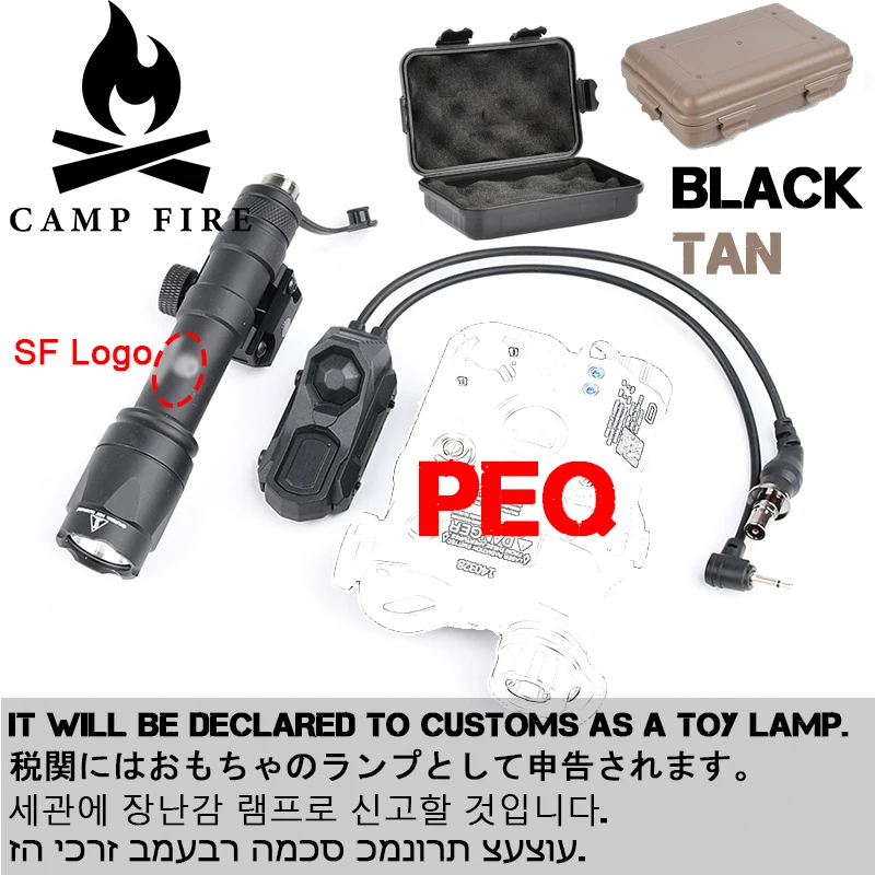 Linterna UHP PEQ 15 M300A M600C Surefir M300 M600 caja de batería AXON función de Control Dual interruptor Fit 20MM Rail Camping lámpara