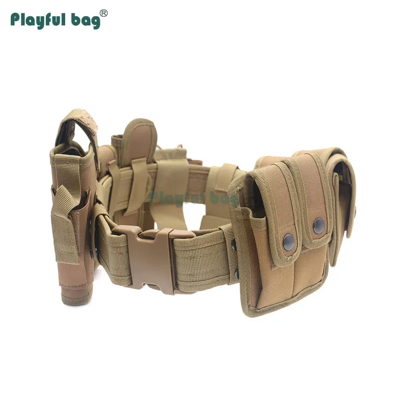 Cinturón táctico para hombre al aire libre, faja multifuncional desmontable, bolsa de accesorios, herramienta, linterna, cinturón de tracción rápida NA12 - imagen 5