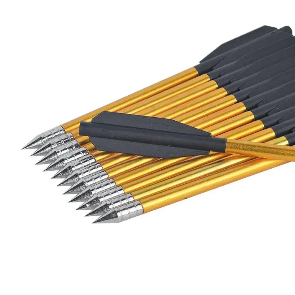 Pernos de ballesta de 6,5 ", 160mm, 9g, puntas de punta de acero para arco en caja para estante triangular de 50-80 libras para accesorios de práctica de caza - imagen 3