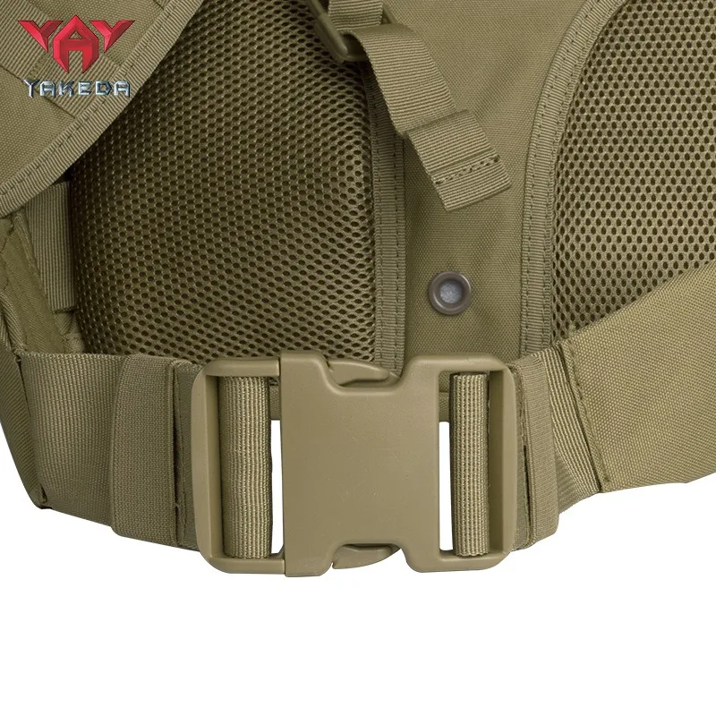 Mochila grande de color caqui multifuncional para deportes al aire libre, ciclismo, senderismo, bolsa de Color de camuflaje táctico impermeable, seguridad - imagen 5