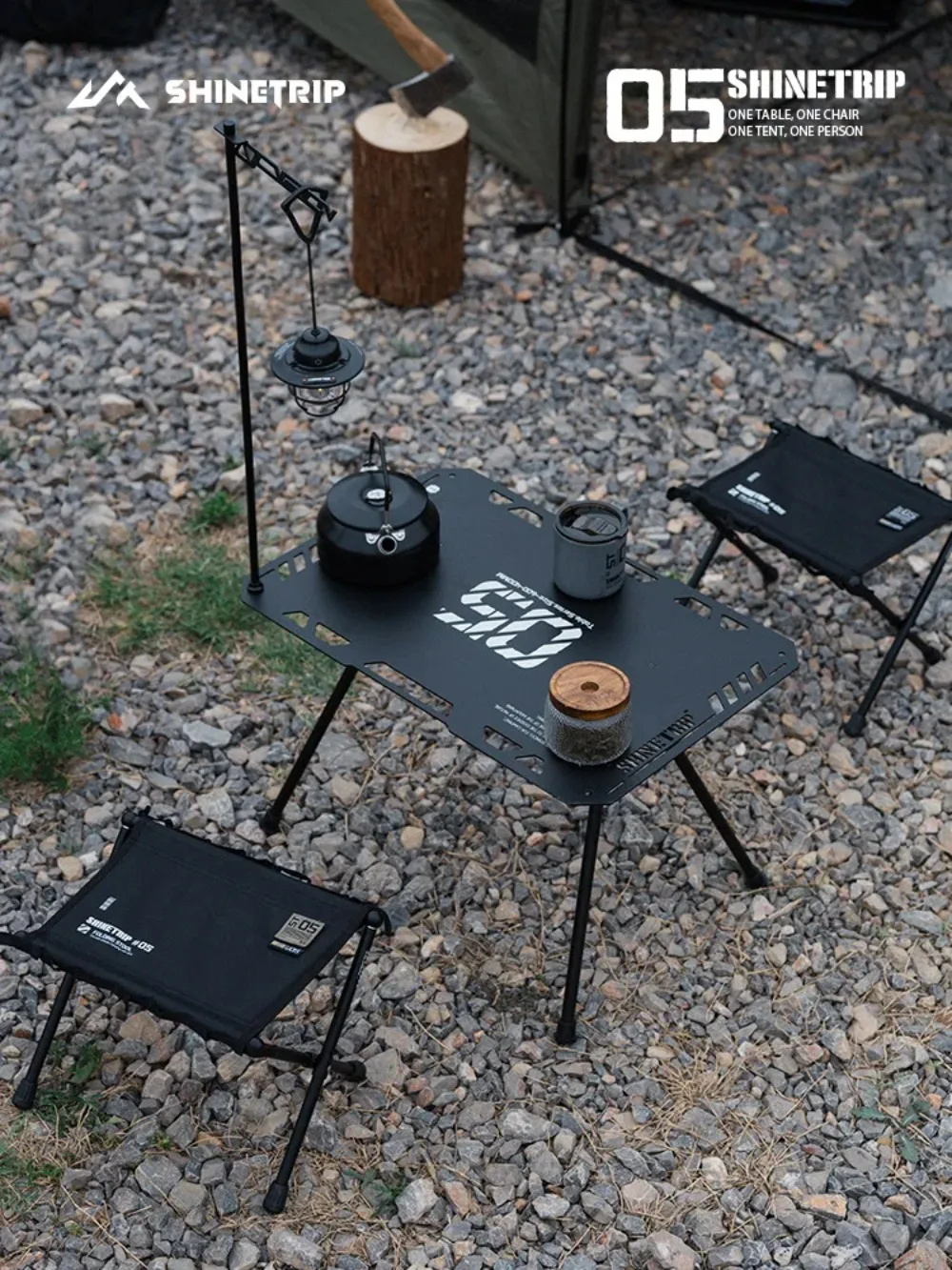 ShineTrip 05 serie táctica al aire libre Mazar aleación de aluminio ultraligera portátil plegable silla de Camping silla de pesca banco pequeño - imagen 3