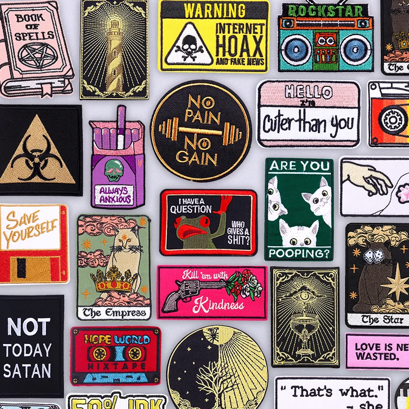 Parche de moral táctico bordado con plancha en cita motivacional para mochila engranaje estilo Metal costura militar diseño bordado - imagen 2